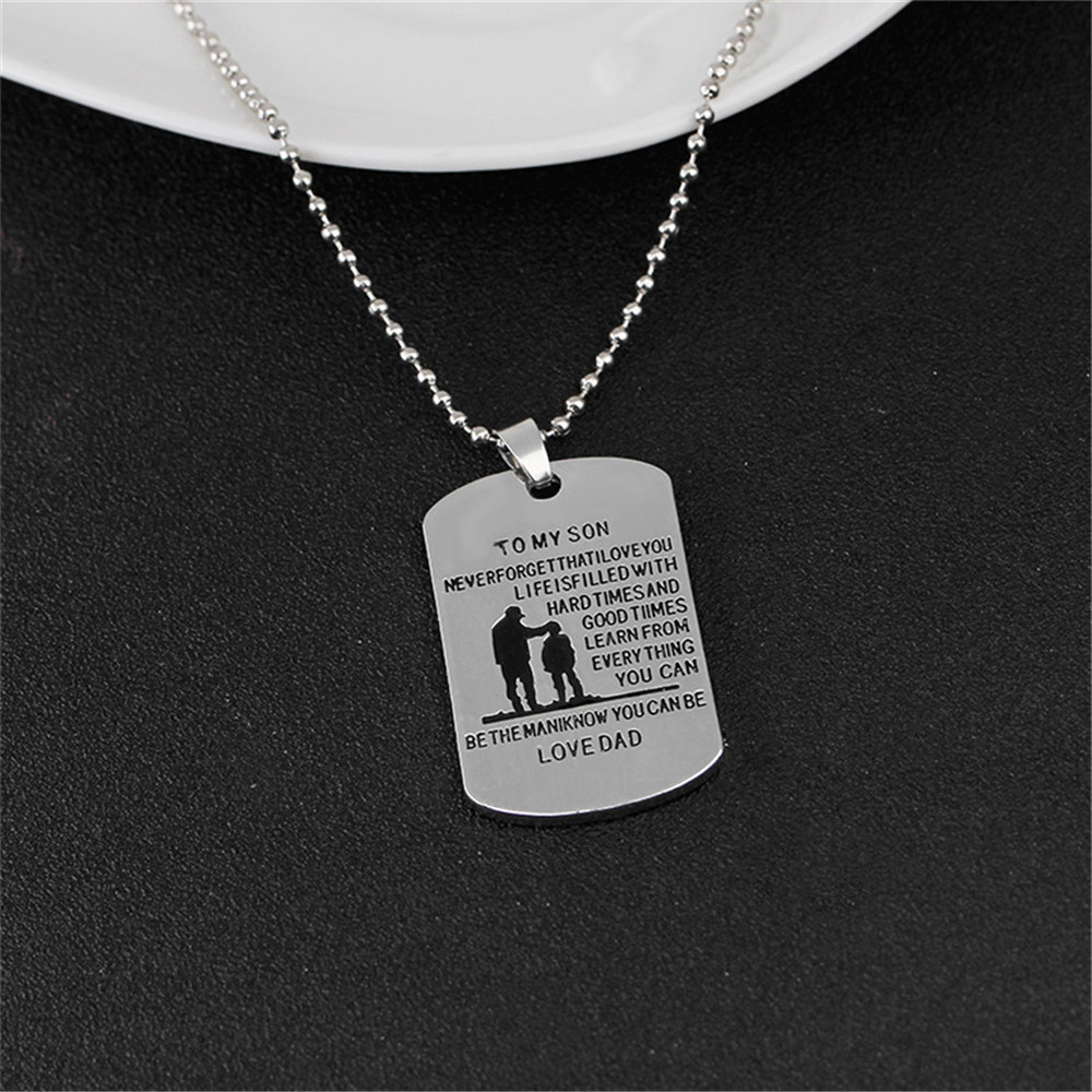 Creative Men's Necklace of Father and Son