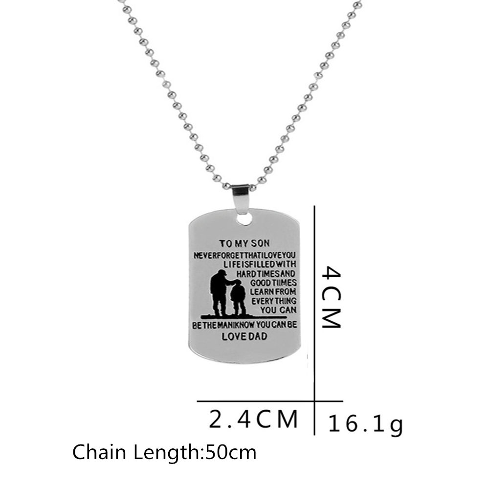 Creative Men's Necklace of Father and Son