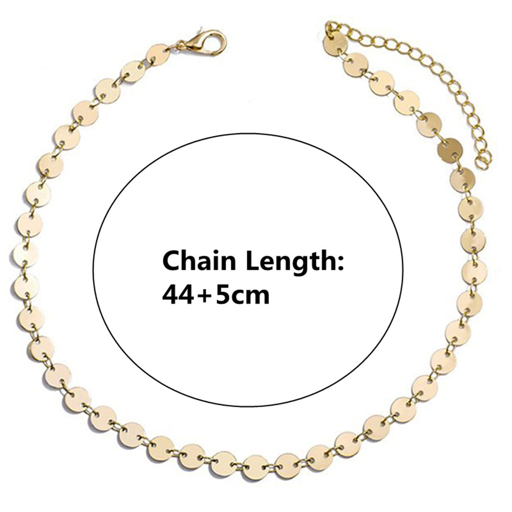 Simple Lady Delicate Super Multi-Disc Necklace