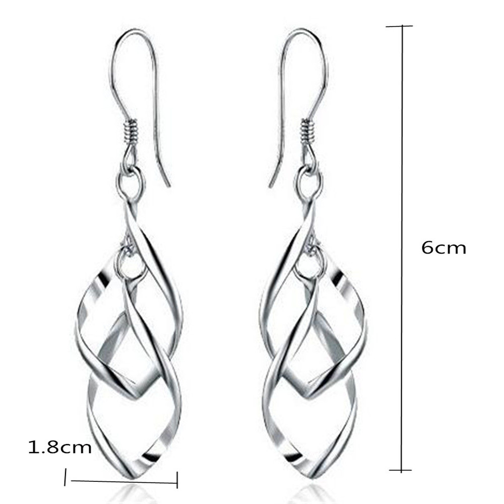 Creative Lady Baitao Twisted Diamond Multi-Layer Earrings