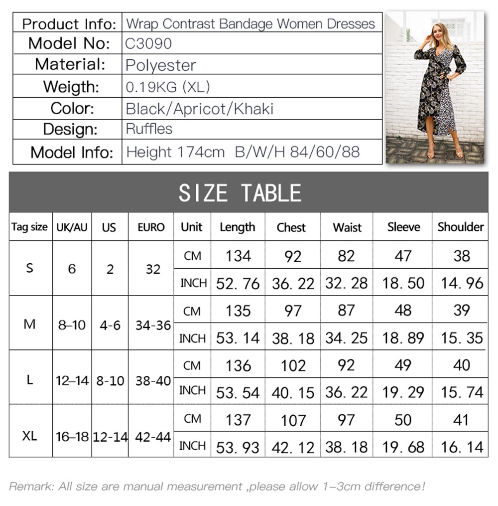 2019 Spring and Summer New Large Size Short Fashion Seven-Point Sleeve Dress