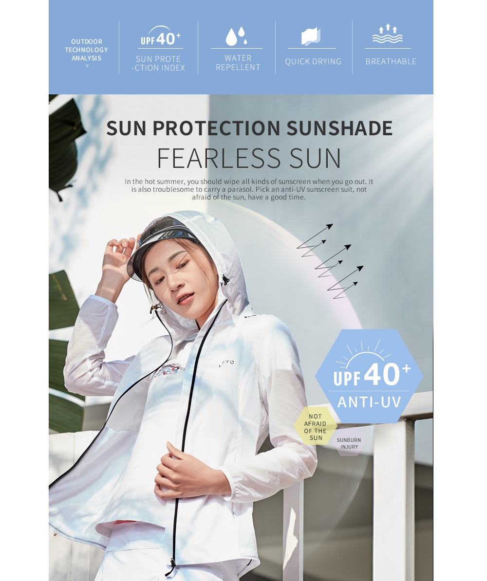 HUMTTO Sun-protective Jacket Women Ultralight Summer Sunscreen Skin Clothes