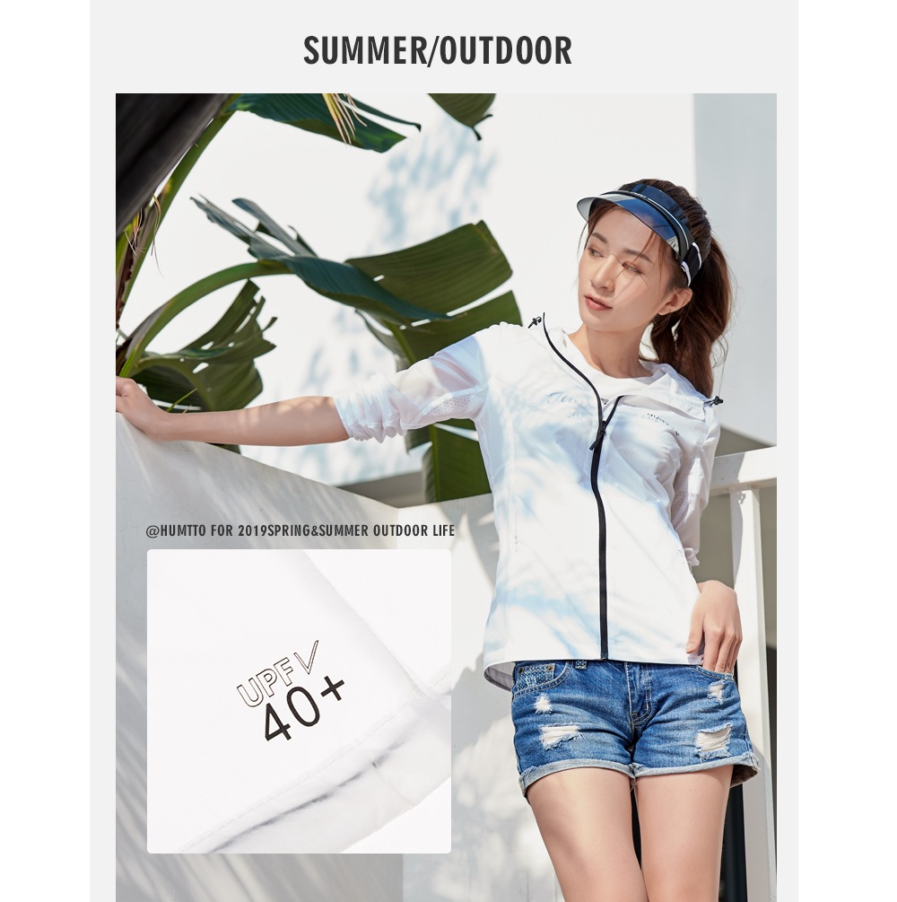 HUMTTO Sun-protective Jacket Women Ultralight Summer Sunscreen Skin Clothes