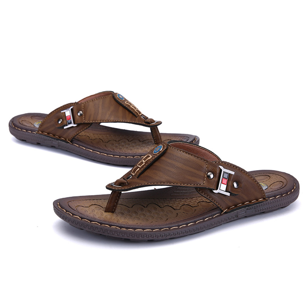 New Arrival Summer Men Flip Flops High Quality Beach Sandals Non-Slide Male