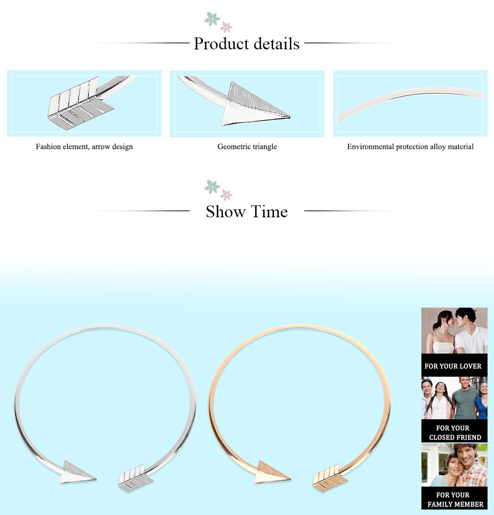 Trendy Arrow Design Geometric Round Triangle Women Choker Necklace