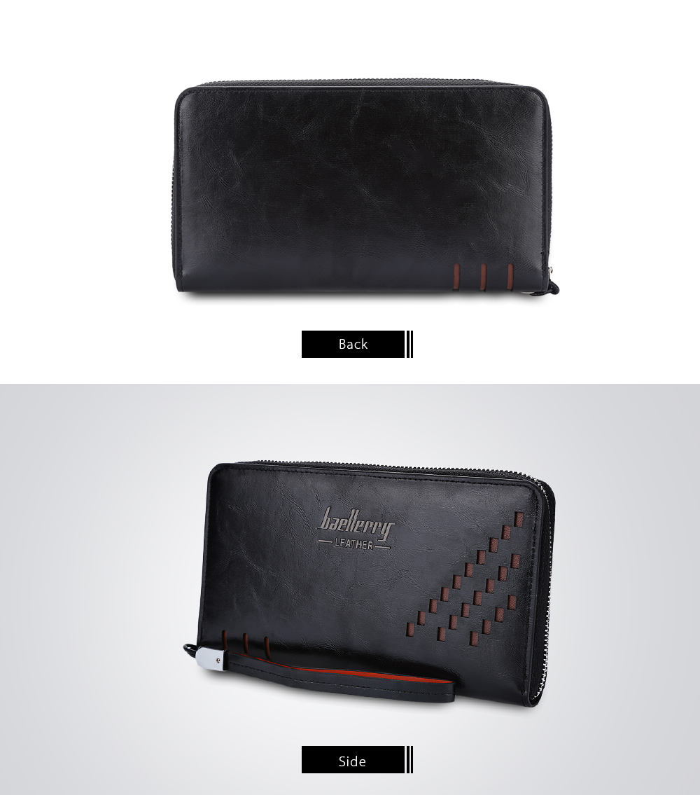 Baellerry Stylish Business Casual Long Clutch Wallet Card Holder for Men
