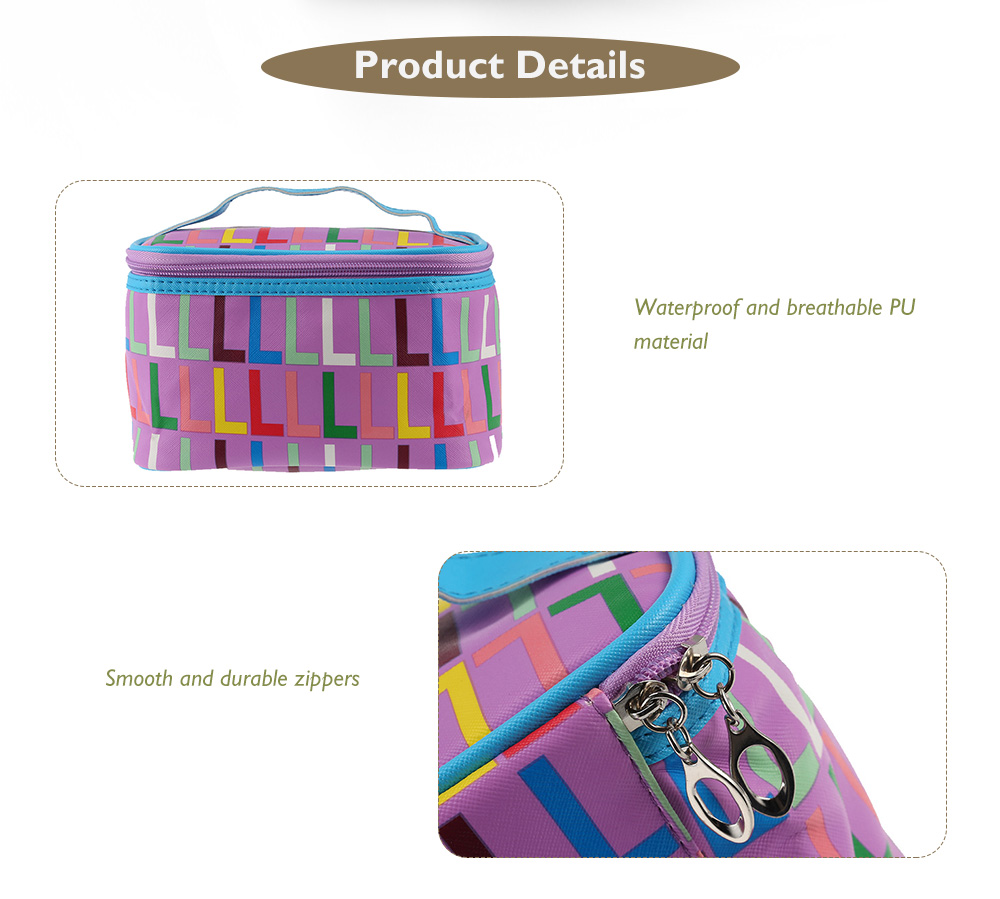 Waterproof Print Makeup Storage Wash Receive Bag