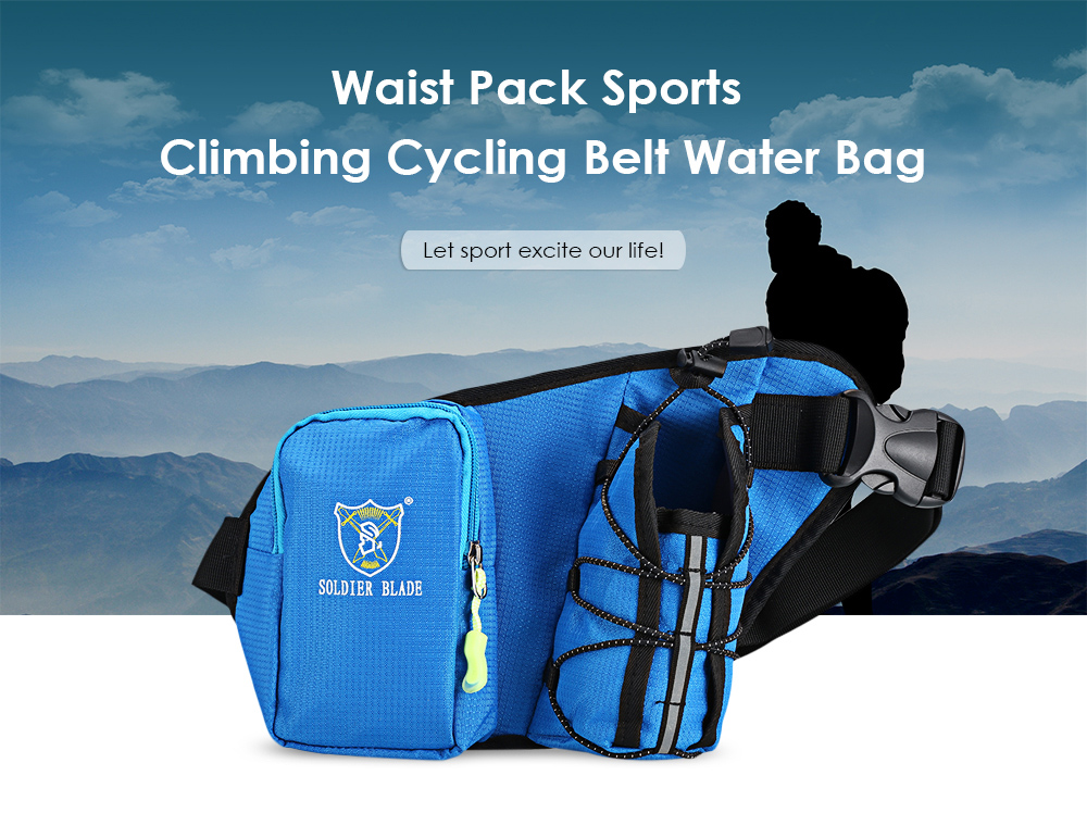 SOLDIERBLADE Waist Pack Sports Running Climbing Cycling Belt Water Bag