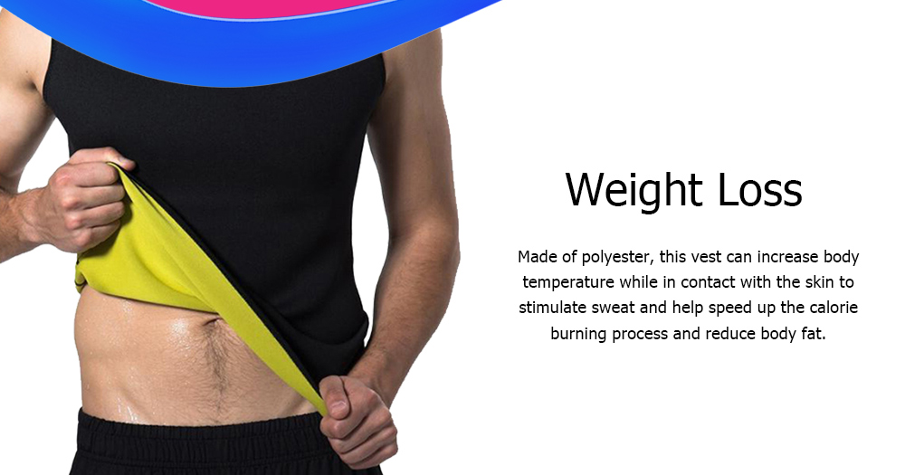 Men's Tummy Burner Weight Body Shaper Slimming Shirt Sweat Vest