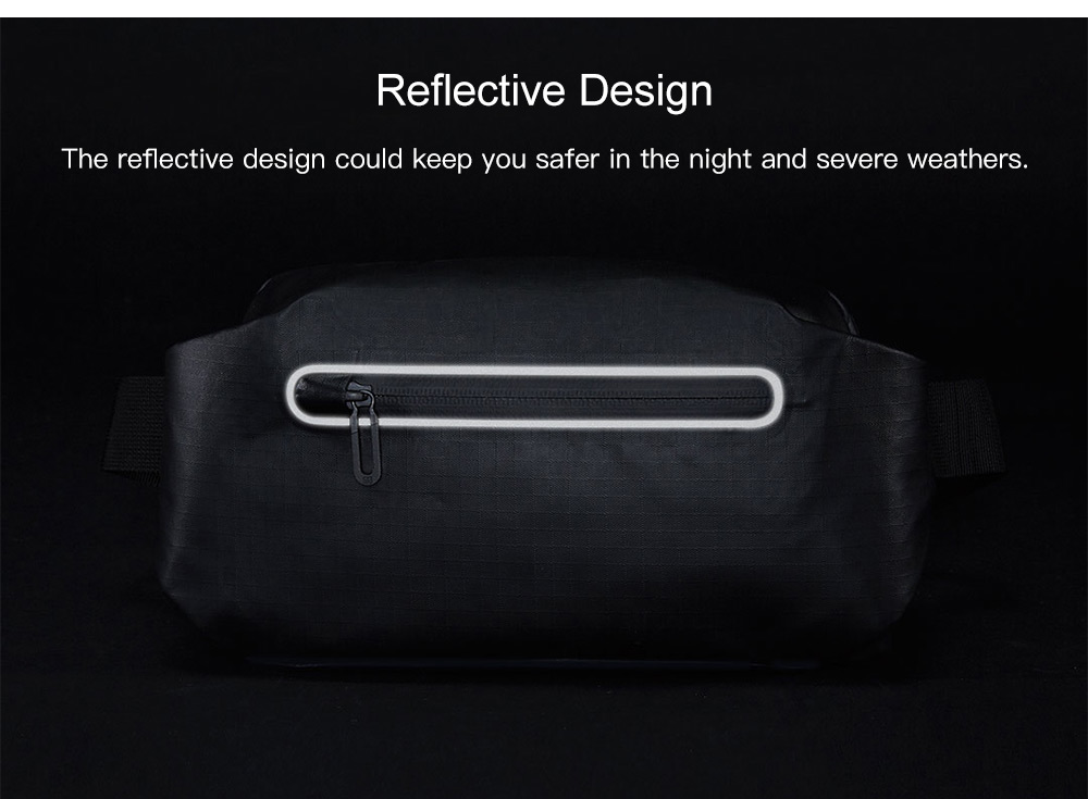 90fen Reflective Water-resistant Waist Bag
