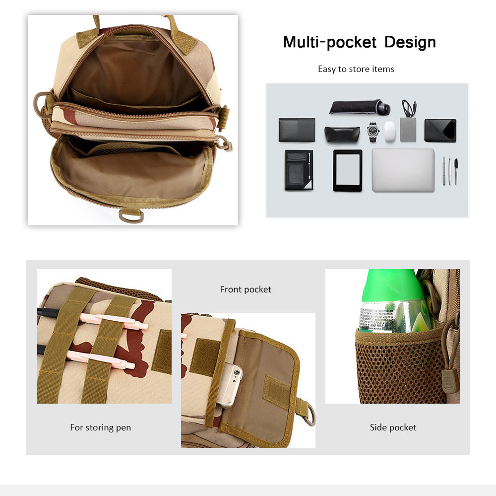 Guapabien Man's Multifunctional Crossbody Bag Chest Pack