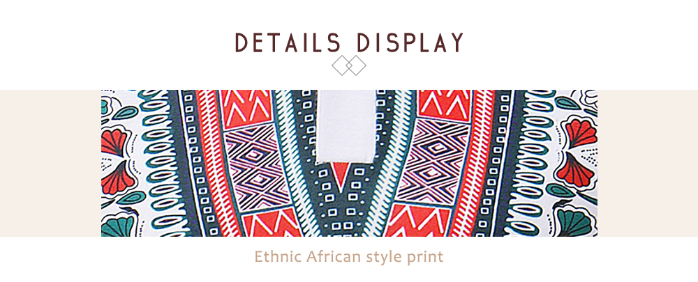 ZT - PL05 Men African Print Pullover Short Sleeve Summer Casual Shirt with Turn-down Collar