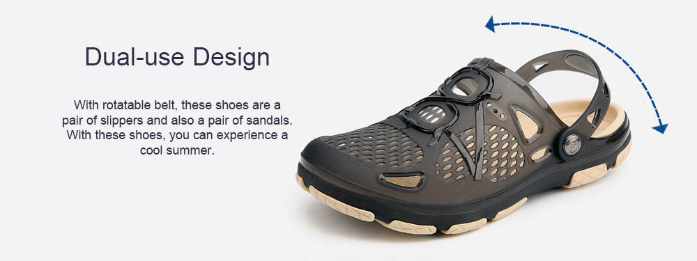 ZEACAVA Fashion Summer Men Odourless Breathable Beach Slippers Sapphire Blue 3N76557418 Size 40