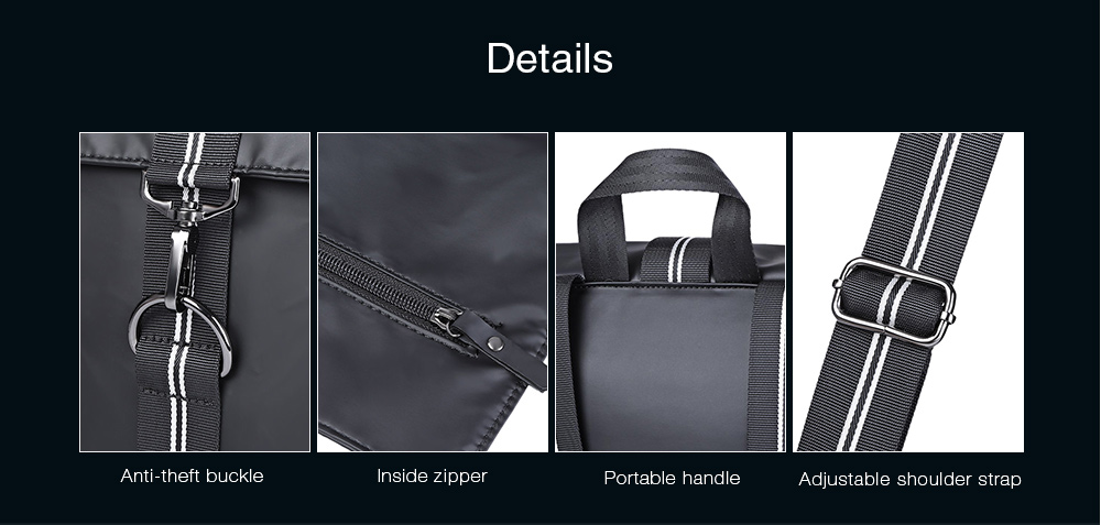 Guapabien Large Capacity Leisure Business Microfiber Leather Travel Backpack