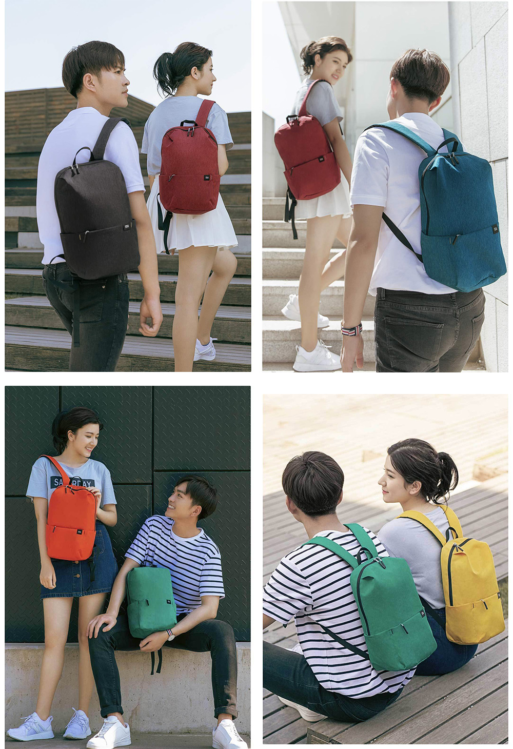 Xiaomi Solid Color Lightweight Water-resistant Backpack