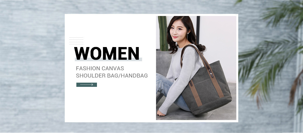 Women Fashion Shoulder Bag Casual Cotton Canvas Female Travel Handbag