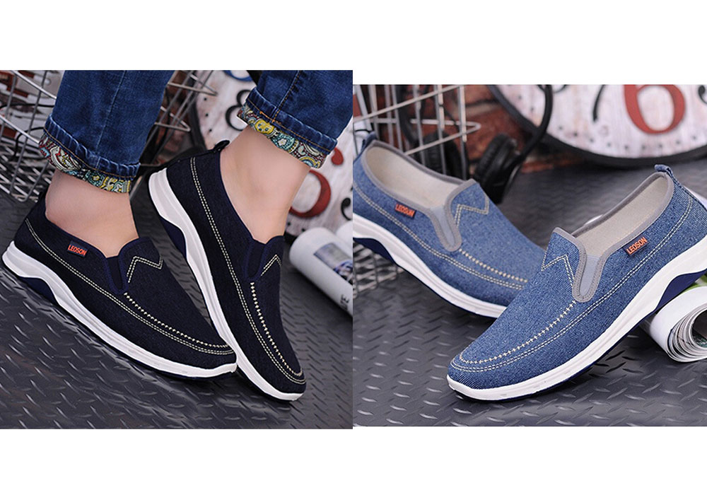 Leisure Breathable Slip-on Canvas Flat Shoes for Men