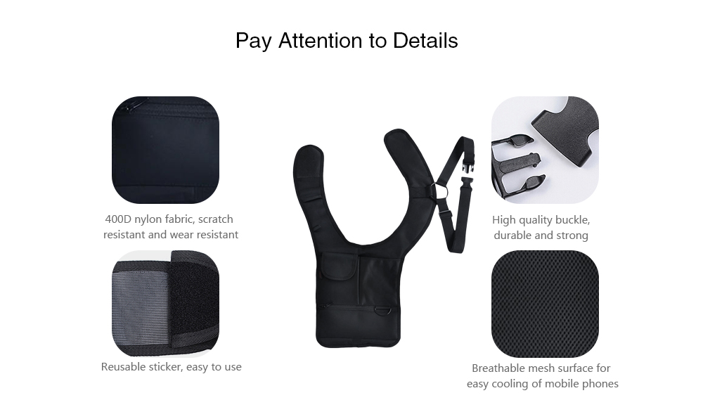 Security Anti-theft Hidden Armpit Shoulder Bag Mobile Phone Key Pack