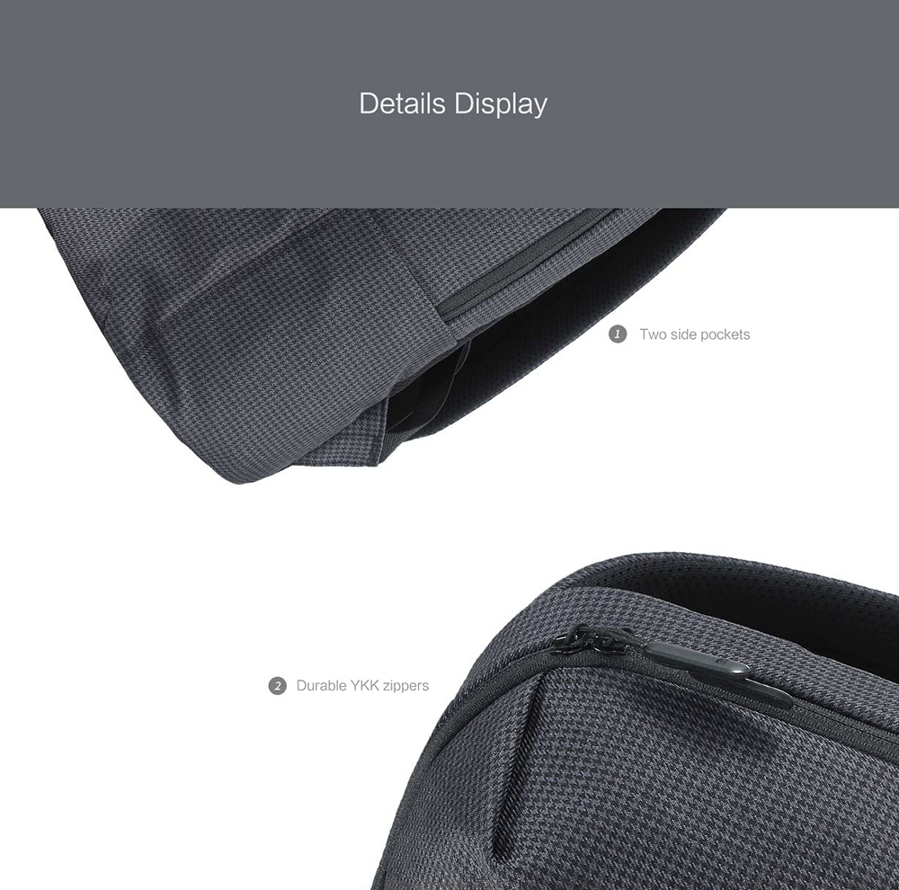 Xiaomi Trendy Plaid Water-resistant School Laptop Backpack