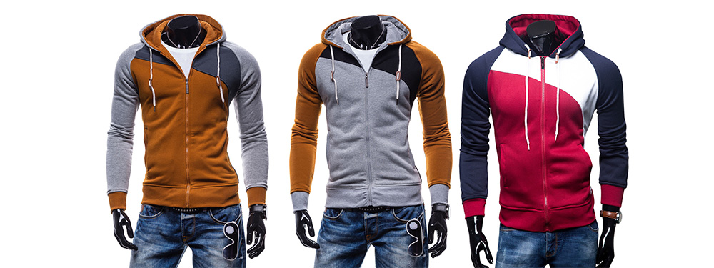 Fashion Comfortable Slim Leisure Zipper Hoodie for Men