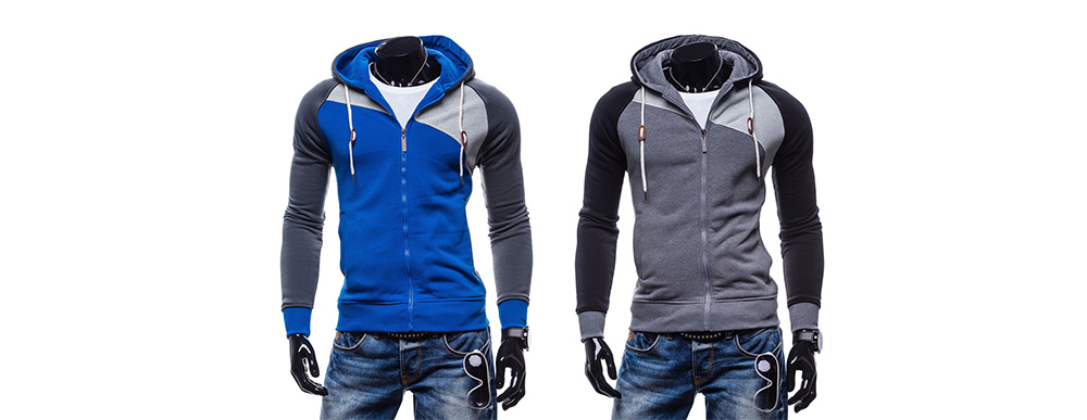 Fashion Comfortable Slim Leisure Zipper Hoodie for Men