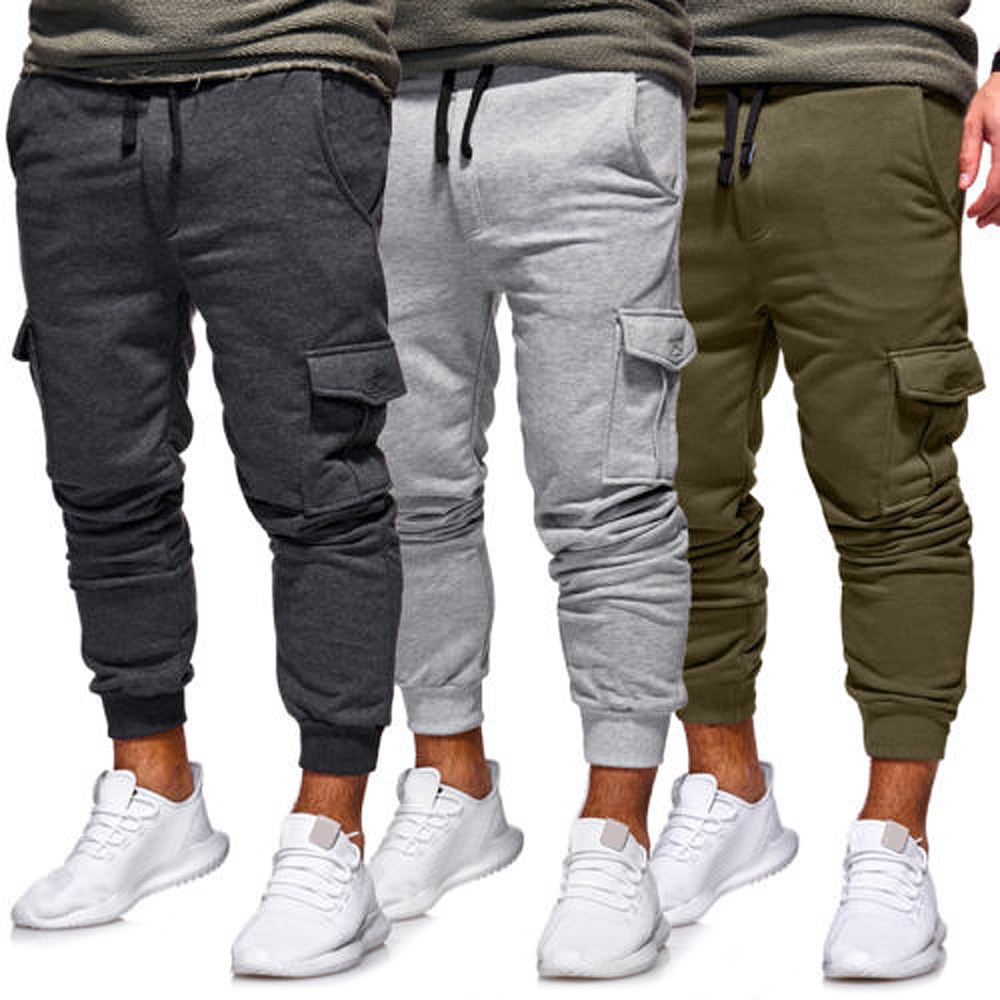 Side Pockets Fleece Jogger Pants