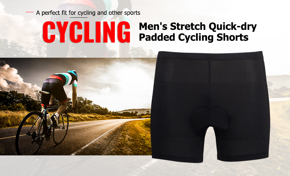Bicycle Sports Quick-dry Compression Stretch Tight Padded Men Cycling Shorts
