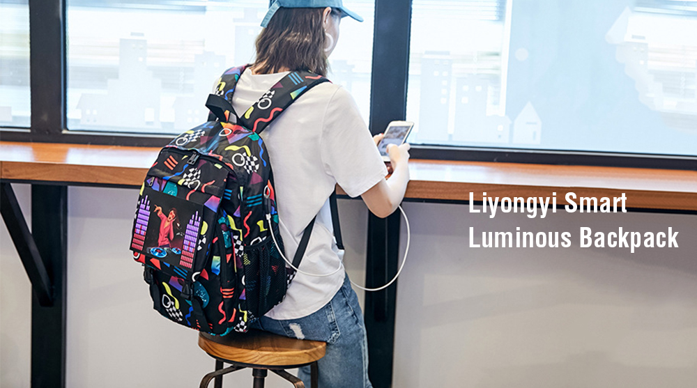 Liyongyi Smart USB Recharge Luminous Backpack