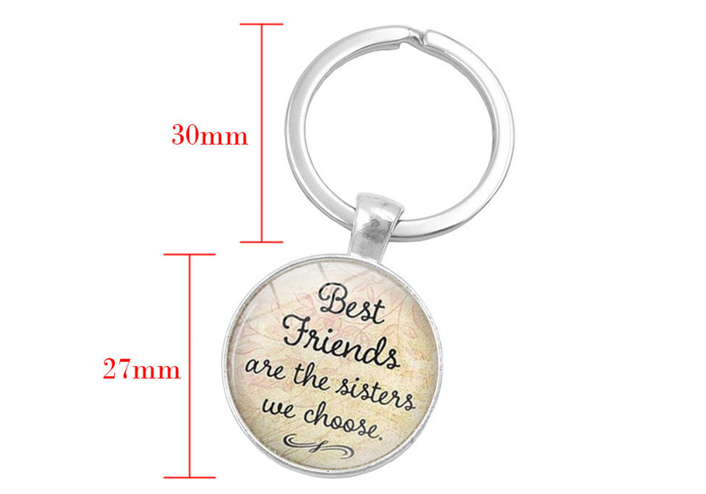 Creative Luminous Round Pendant Keychain