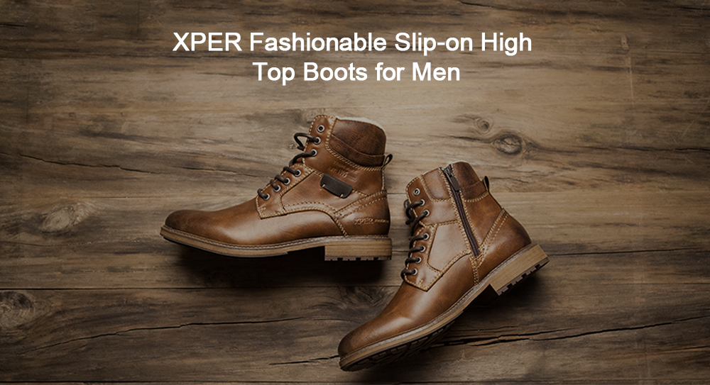 XPER Fashionable Slip-on High Top Warm Velvet Boots