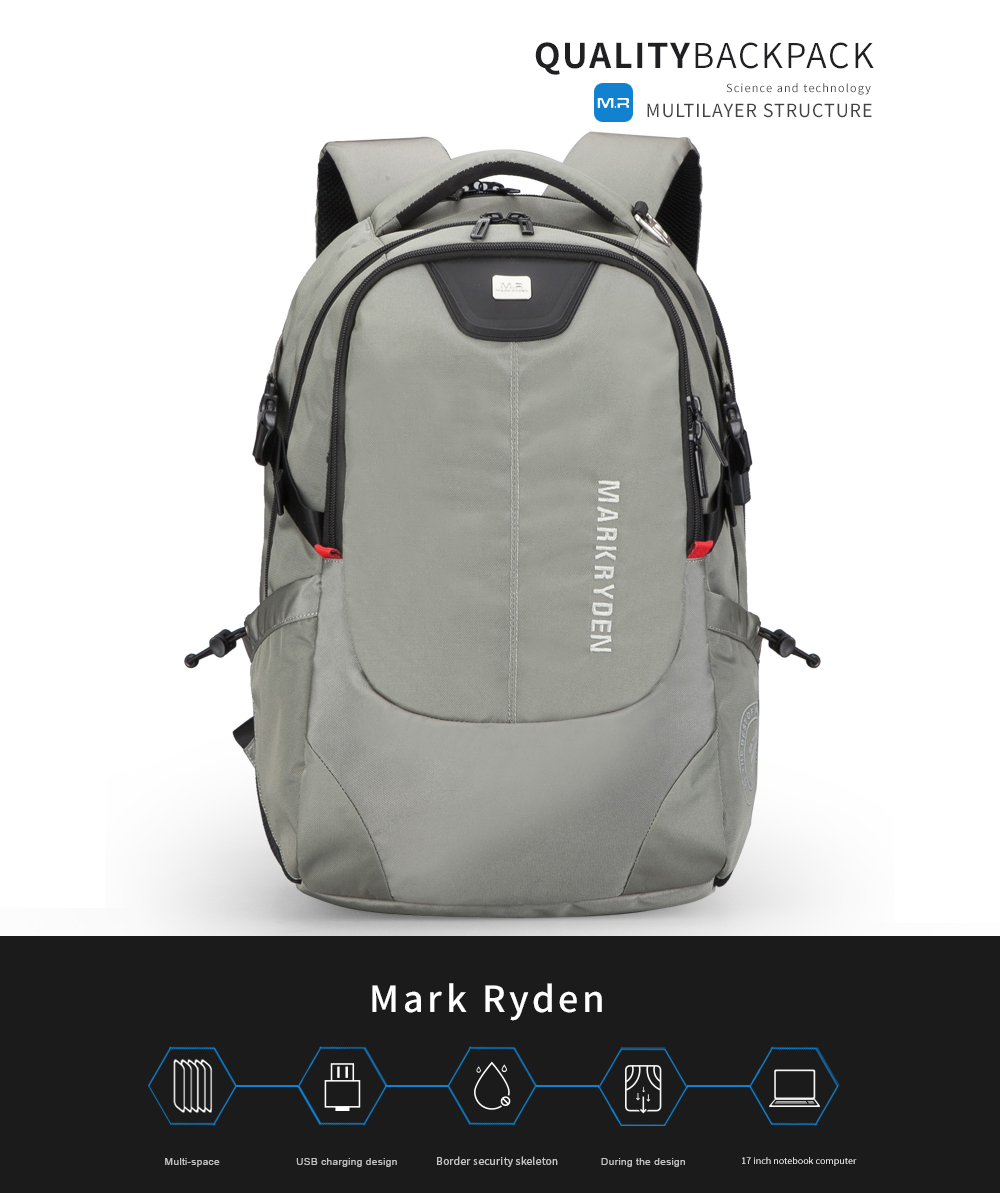 MARK RYDEN Men Business Backpack Large Capacity