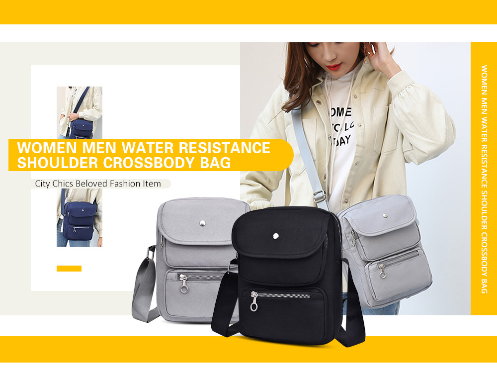 Women Men Messenger Water Resistance Shoulder Casual Crossbody Bag
