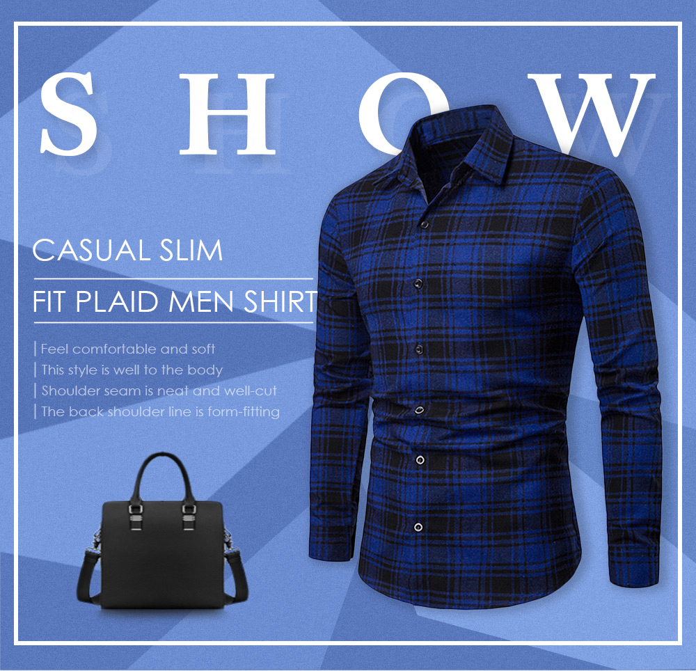 Checkered Shirt Long Sleeve Casual Shirt