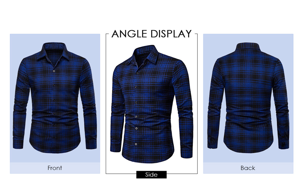 Checkered Shirt Long Sleeve Casual Shirt