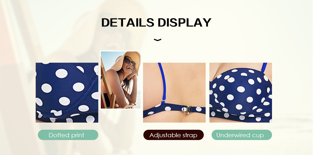 Polka Dot High Waist Plus Size Bikini Set