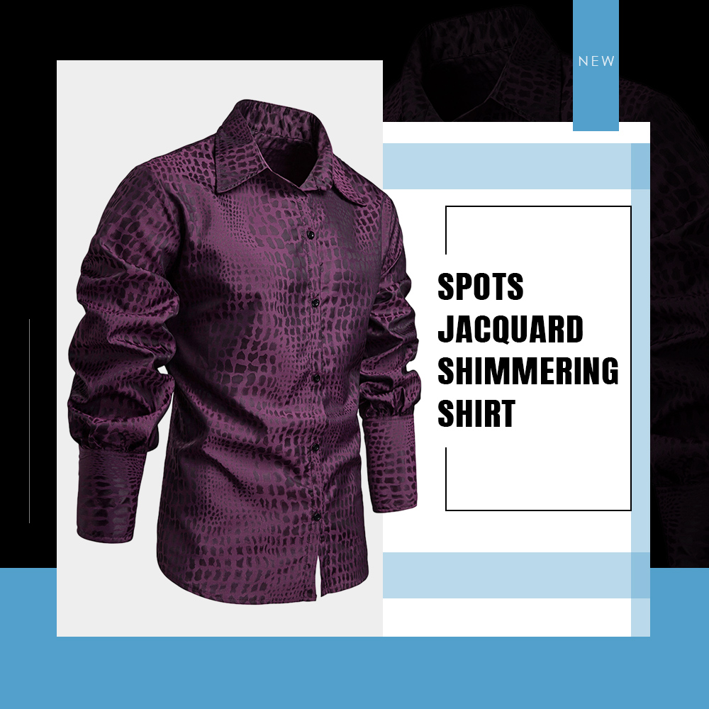 Spots Jacquard Shimmering Shirt