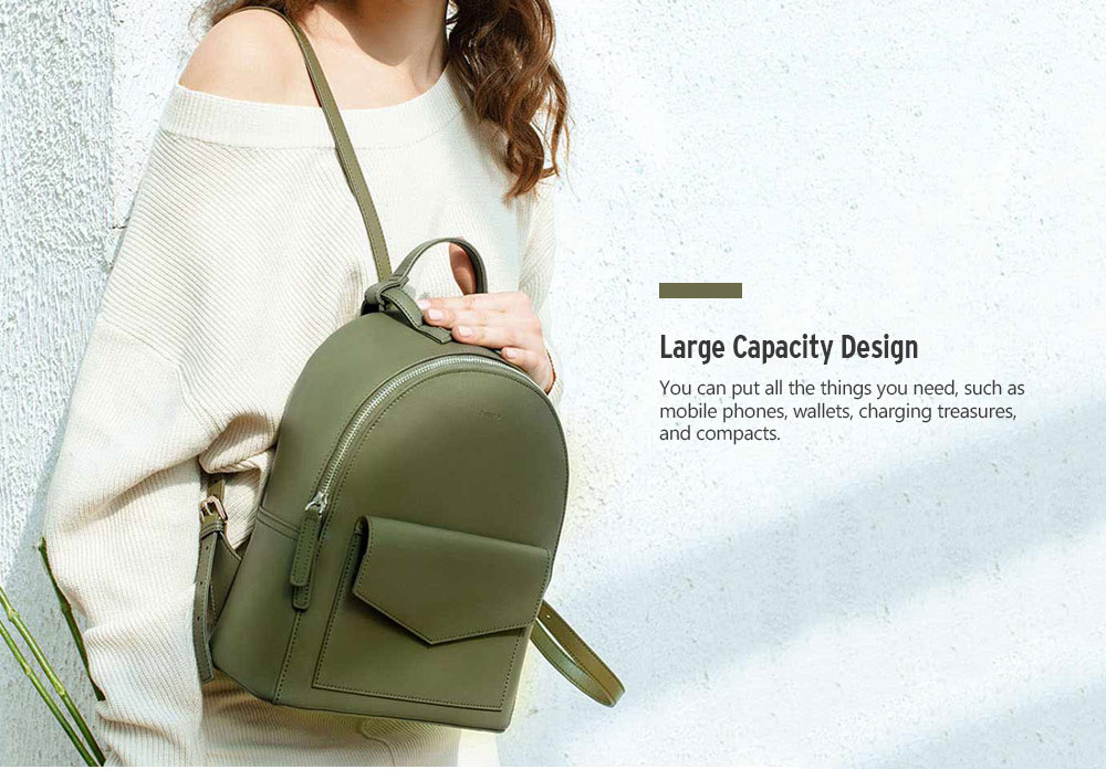 Xiaomi CARRY O Minimalism Popular Solid Color Leather Backpack