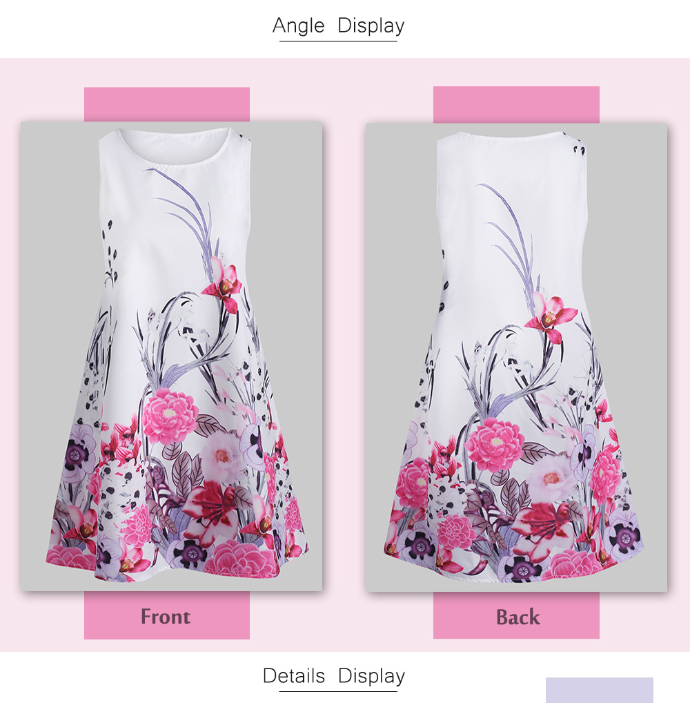 Mini Floral Print Swing Dress