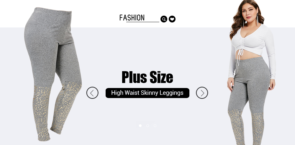 Plus Size High Waist Skinny Leggings