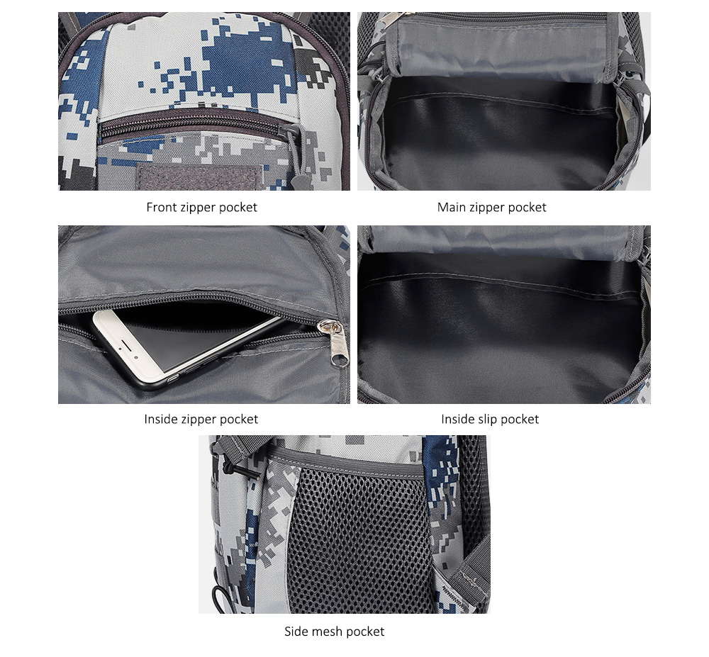 Camouflage Backpack Outdoor Travel Men Women Tactical Army Fan Bag