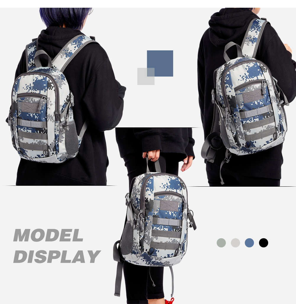 Camouflage Backpack Outdoor Travel Men Women Tactical Army Fan Bag