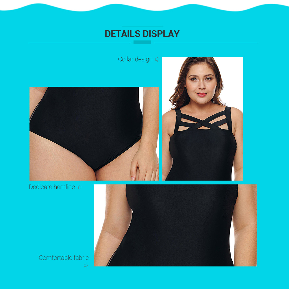 Plus Size Padded Criss Cross Swimwear