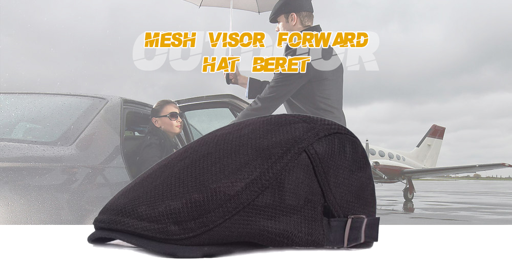 Outdoor Casual Breathable Mesh Visor Forward Hat Cap Beret