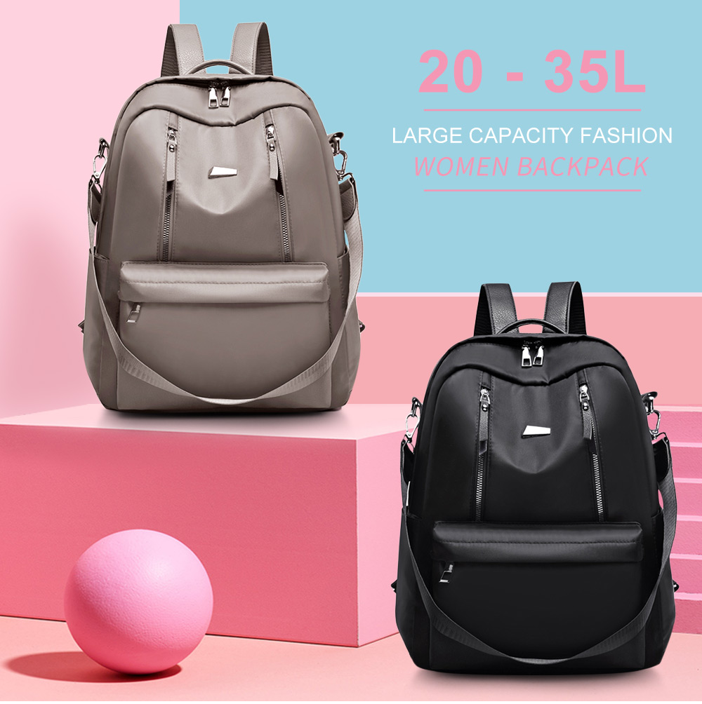 Guapabien 20 - 35L Large Capacity Women Backpack Water Resistant Bag