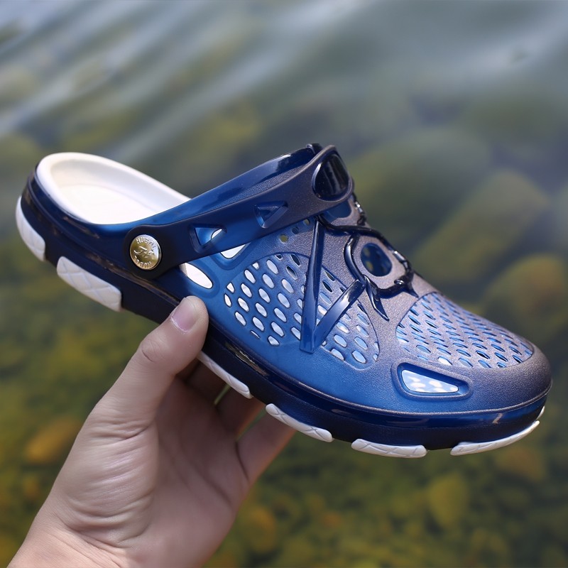 ZEACAVA Fashion Summer Men Odourless Breathable Beach Slippers Sapphire Blue 3N76557418 Size 40