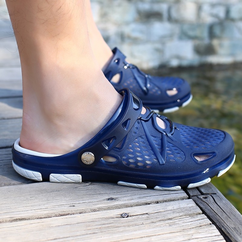 ZEACAVA Fashion Summer Men Odourless Breathable Beach Slippers Sapphire Blue 3N76557418 Size 40